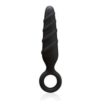 Dark Stallions Ass Cork Silicone Butt Plug Black 4 Inch